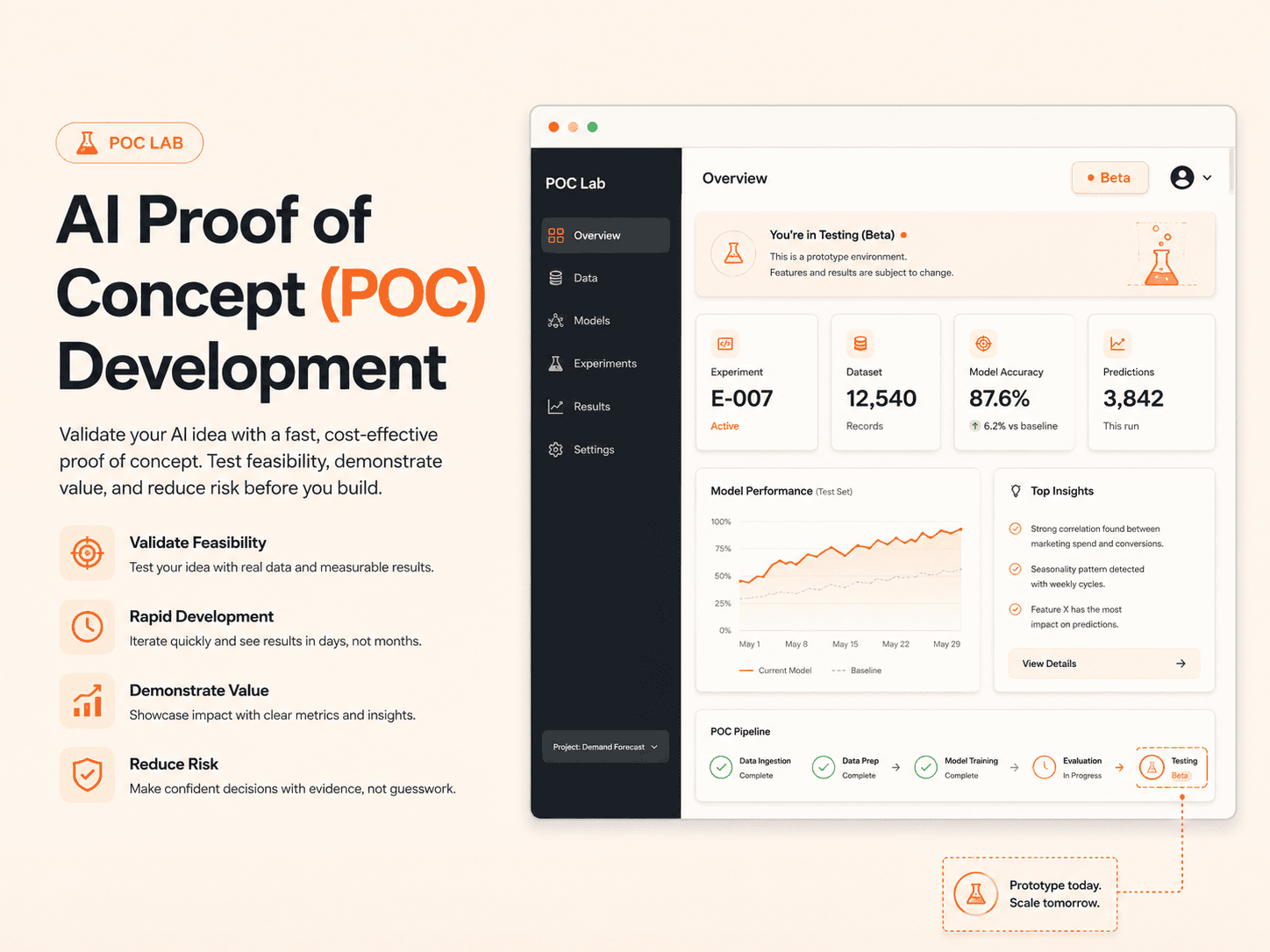 AI Proof of Concept (POC) Development HedyDigital