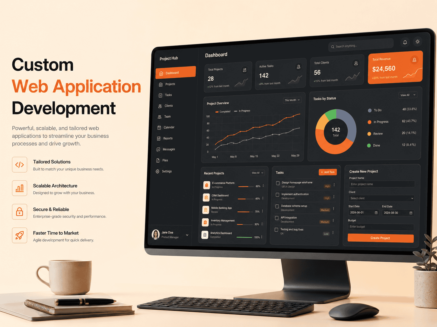 Custom Web Application Development HedyDigital
