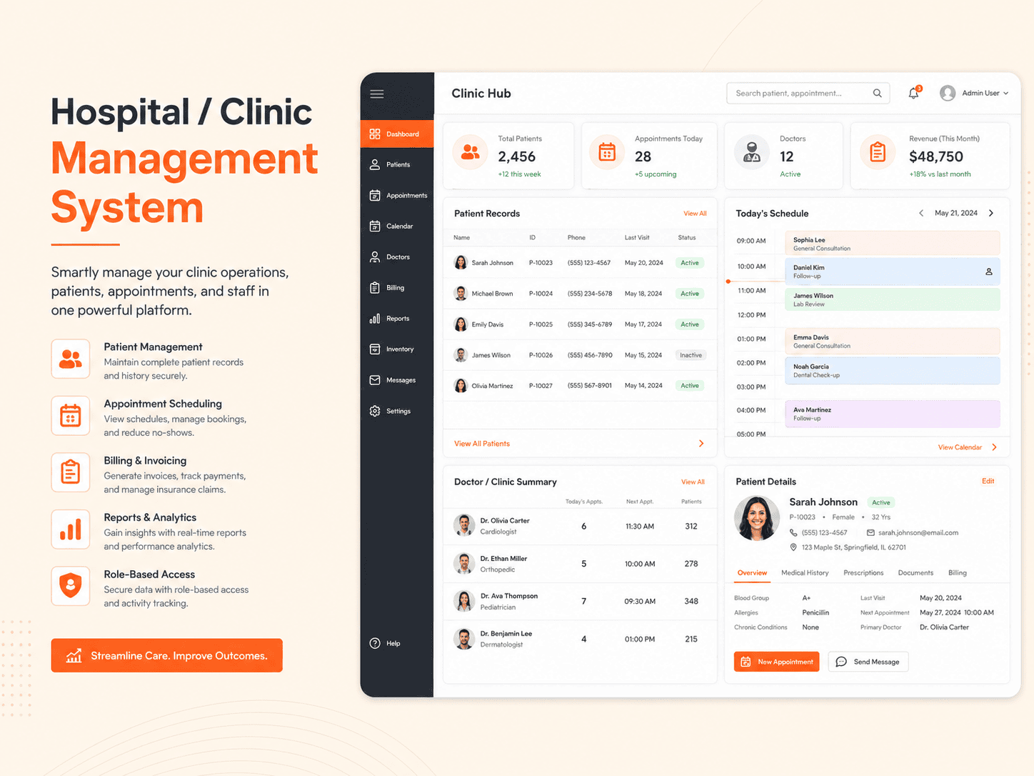 Hospital/Clinic Management System HedyDigital