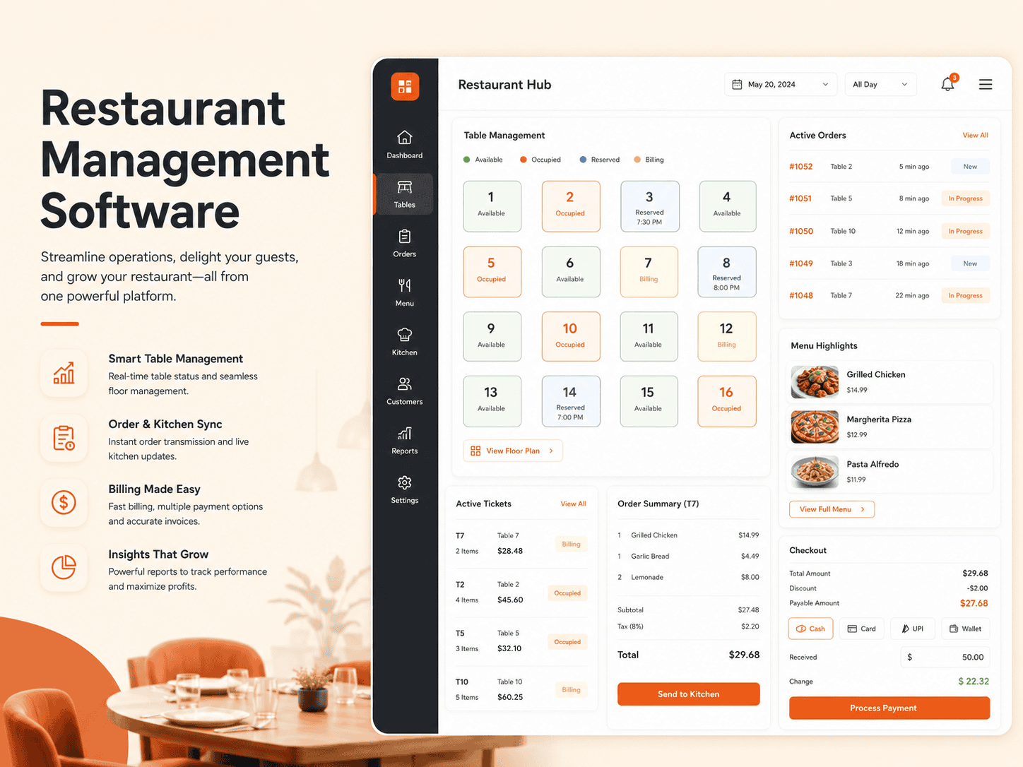 Restaurant Management Software HedyDigital
